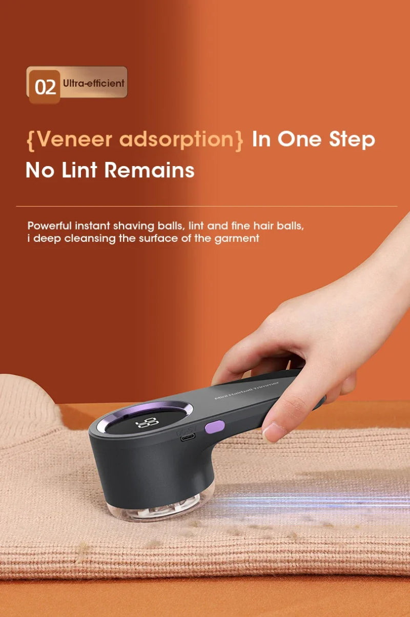 Rechargeable Fabric Shaver — Electric Lint & Pilling Remover for Sweaters and Upholstery