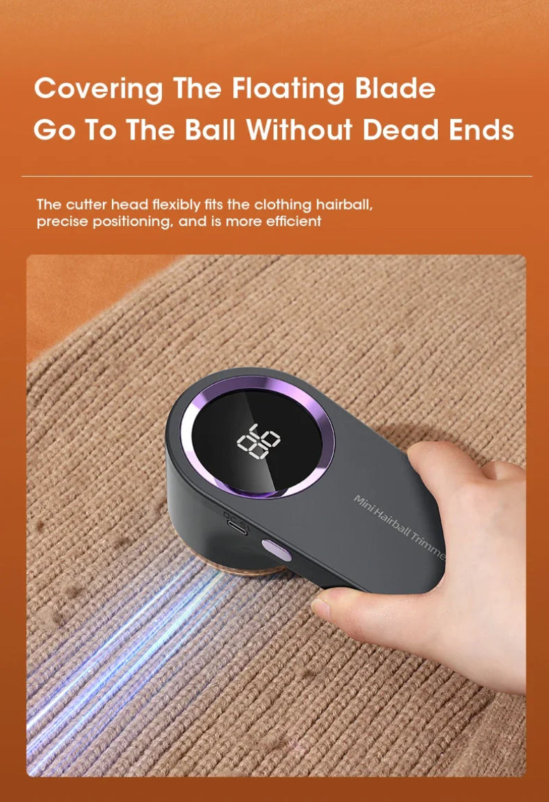 Rechargeable Fabric Shaver — Electric Lint & Pilling Remover for Sweaters and Upholstery