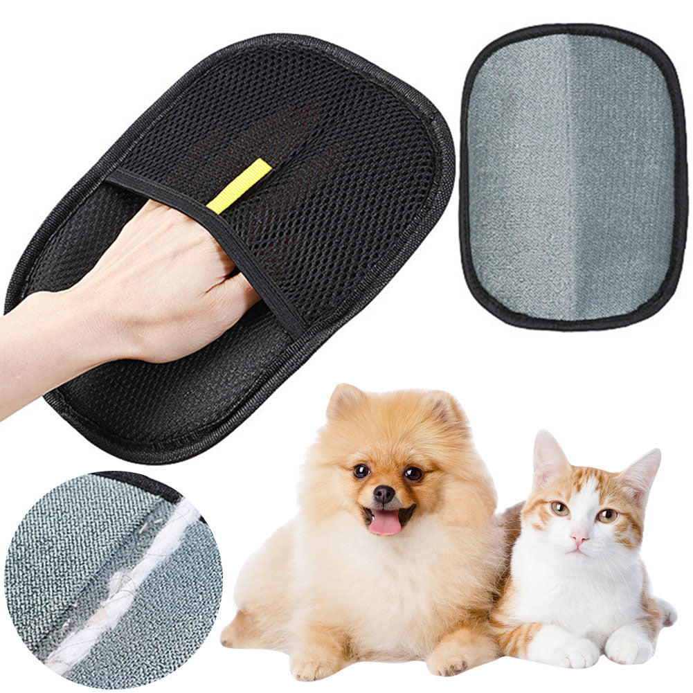 Pet Hair Remover Glove — Deshedding Brush Mitt for Dogs & Cats