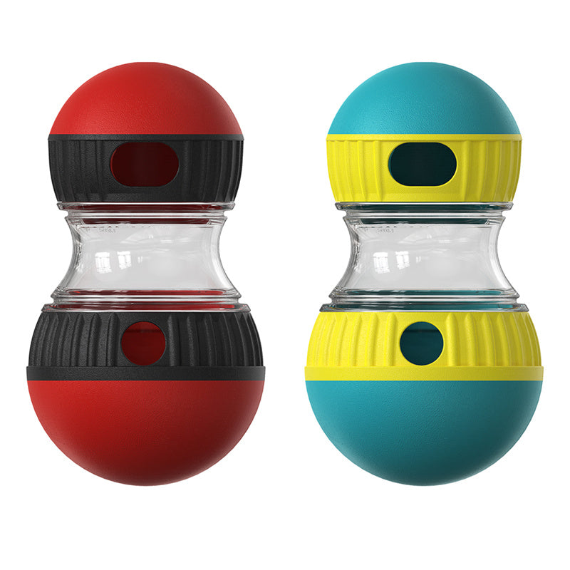 Treat-Dispensing Dog Toy — Tumbler Puzzle Feeder Ball
