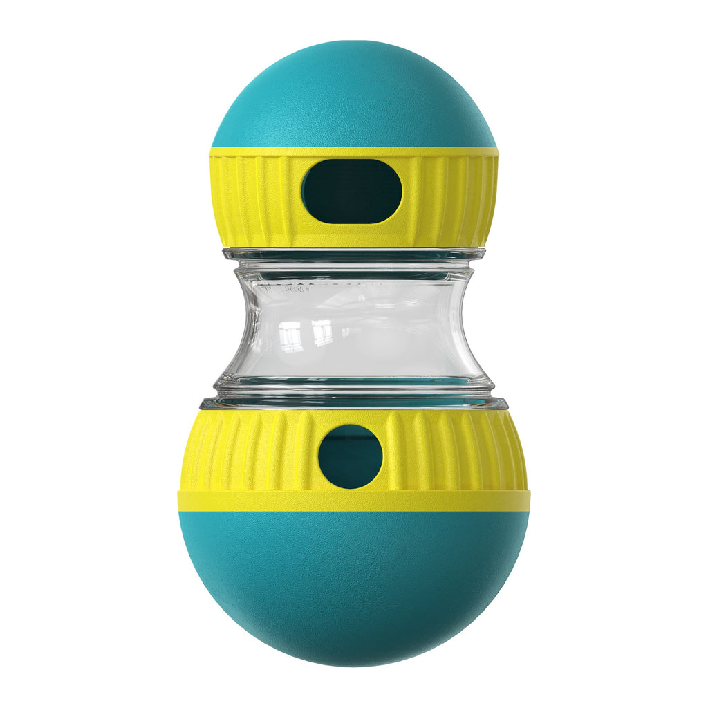 Treat-Dispensing Dog Toy — Tumbler Puzzle Feeder Ball