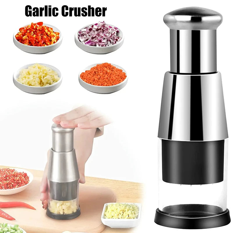Press Vegetable Chopper — Press-Down Dicer for Onions, Peppers & Meal ...