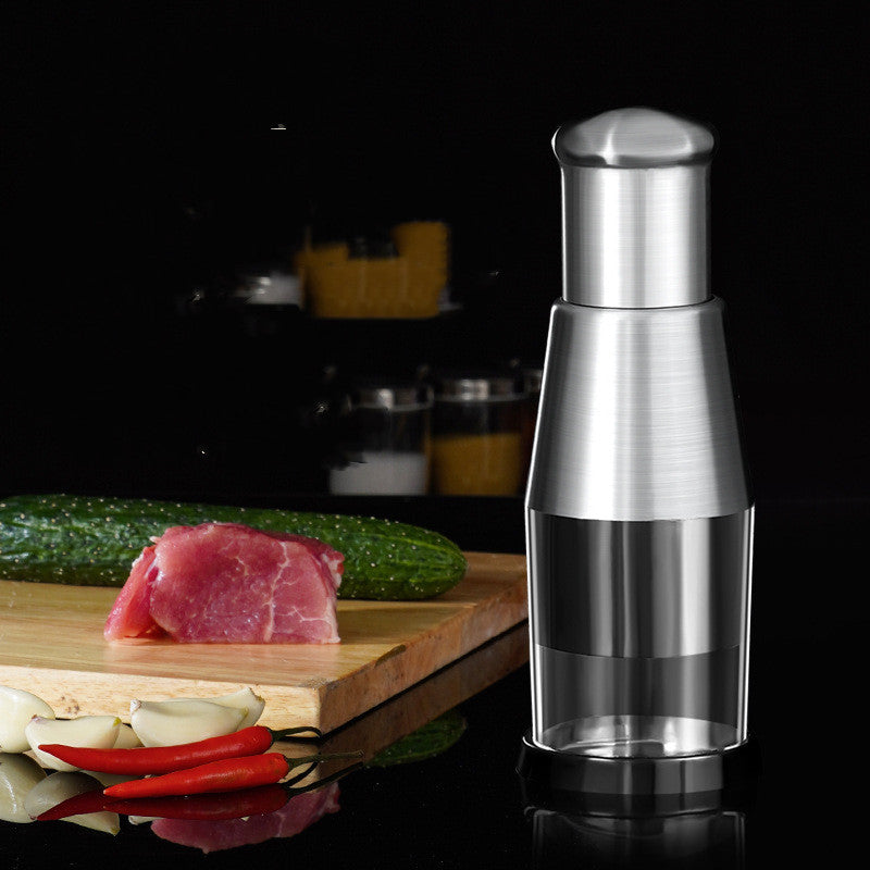 Press Vegetable Chopper — Press-Down Dicer for Onions, Peppers & Meal ...