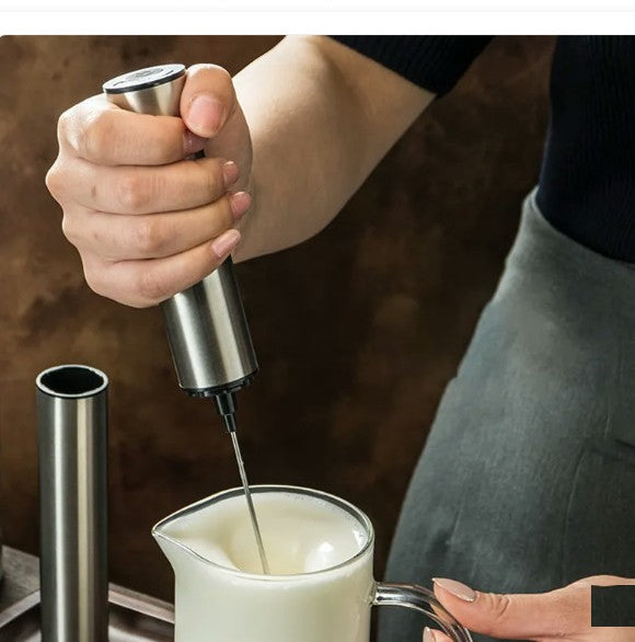Handheld Milk Frother Wand — Café Foam in Seconds