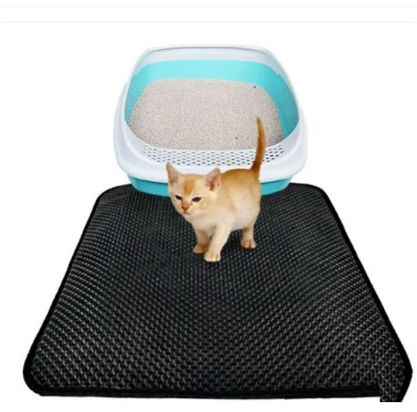Cat Litter Trapping Mat — Double-Layer Honeycomb (46 × 60 cm)