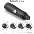 Electric Pet Nail Grinder — Quiet USB Grinder with 2 Heads