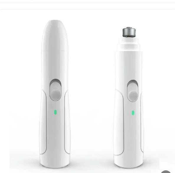 Electric Pet Nail Grinder — Quiet USB Grinder with 2 Heads