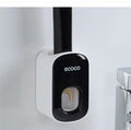 Automatic Toothpaste Dispenser & Toothbrush Holder — Wall-Mount Set